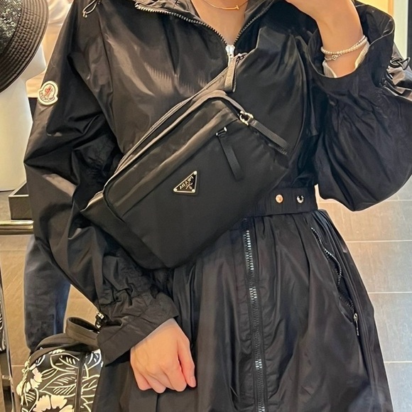 Prada Black Large Nylon Waist Belt Crossbody Bag - Picture 10 of 16